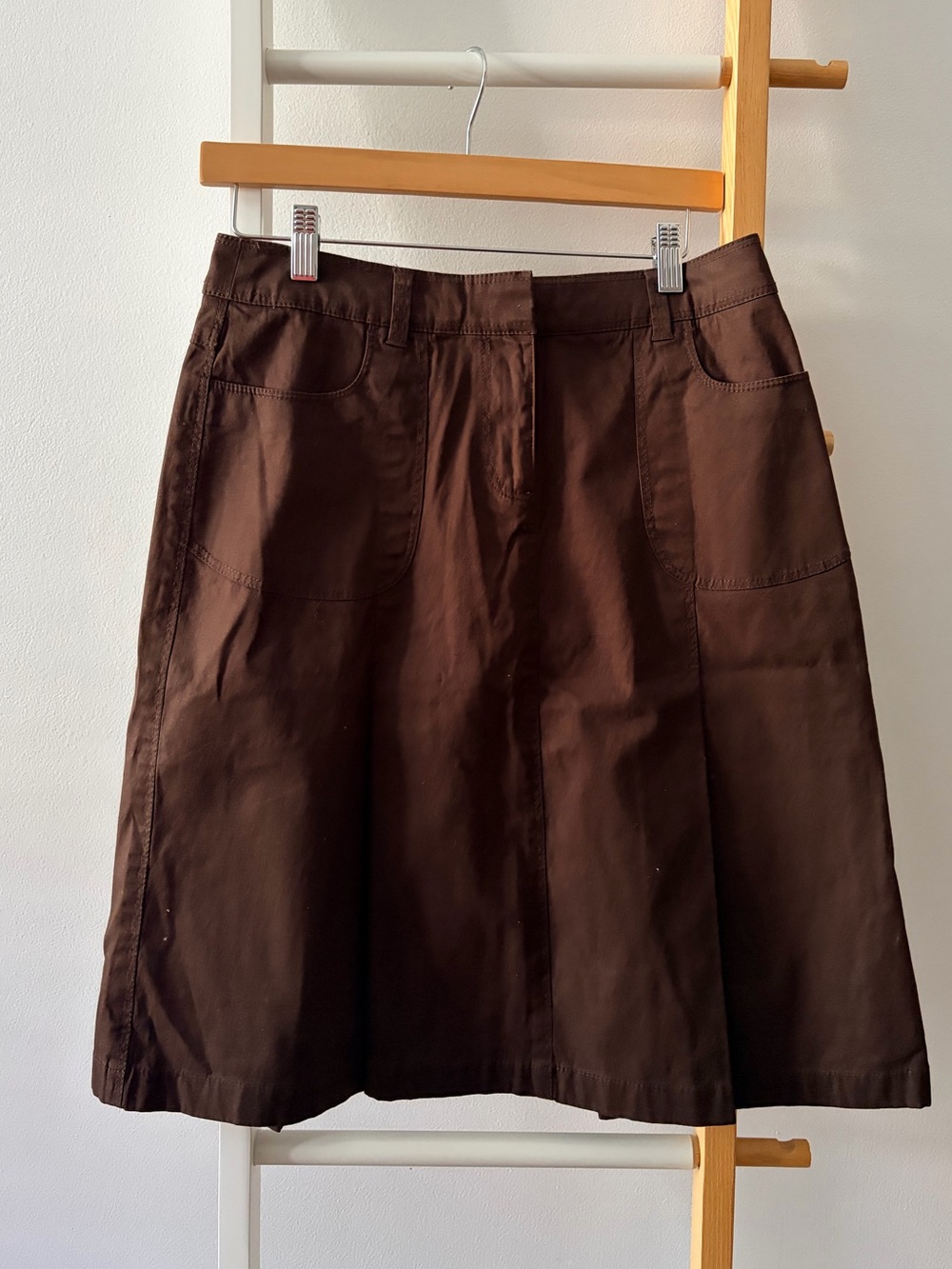 Women’s Esprit Brown A-Line Cotton Skirt